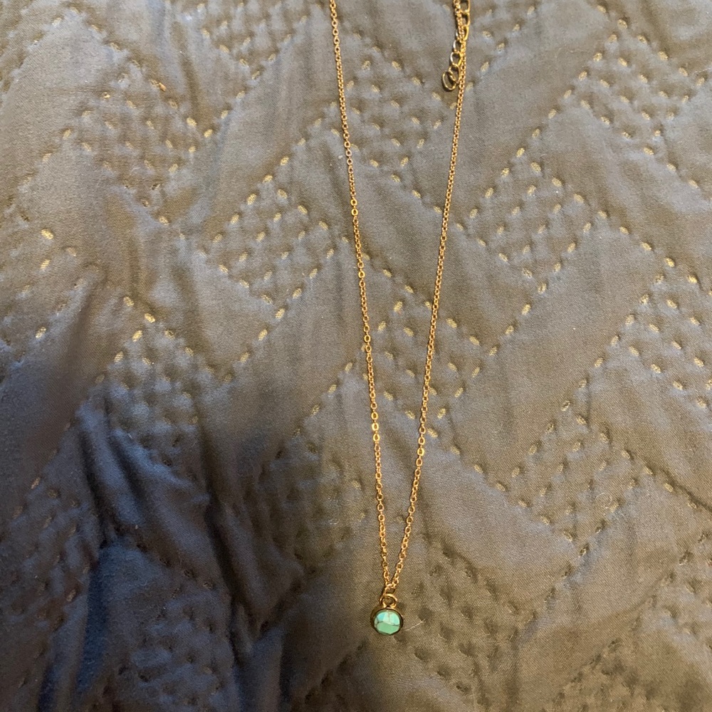 Very dainty turquoise necklace